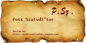 Pott Szalvátor névjegykártya